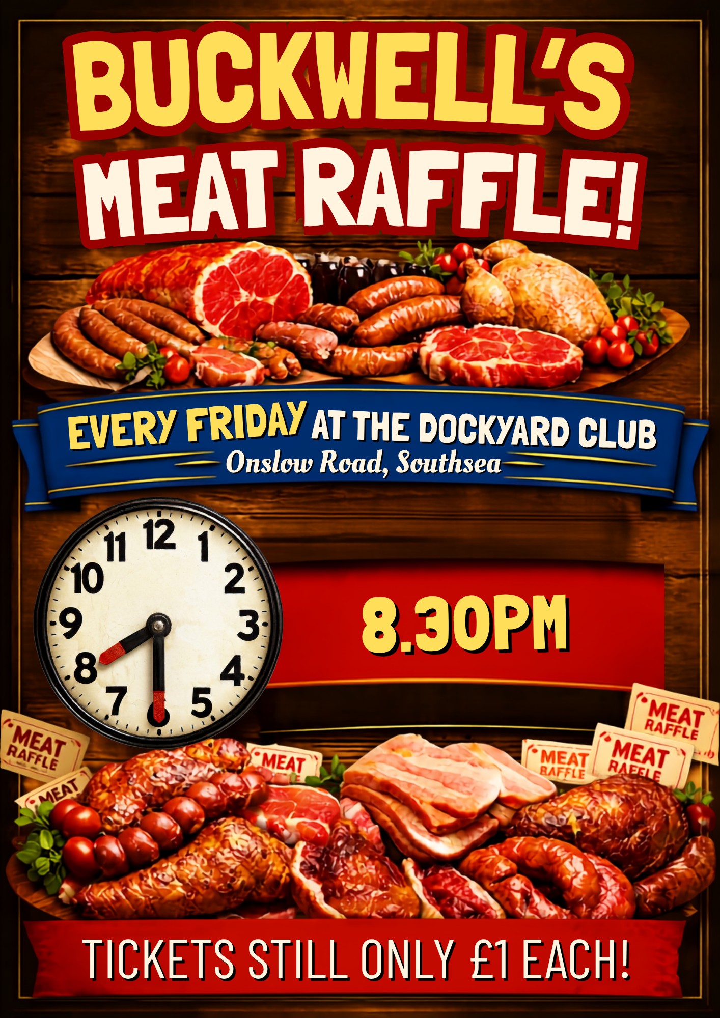 UPDATED MEAT RAFFLE - FRIDAY POSTER OCT 26